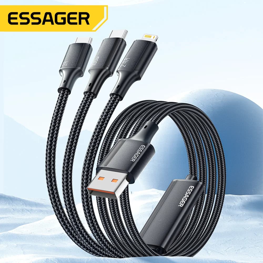 3v1 nabíjecí kabel USB-C na Lightning 100W