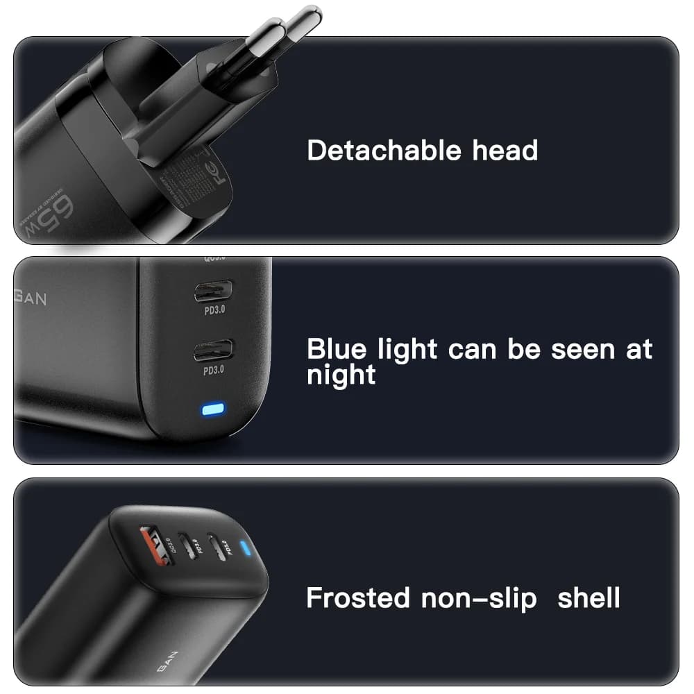 GaN nabíječka pro notebook USB-C 65W, PPS