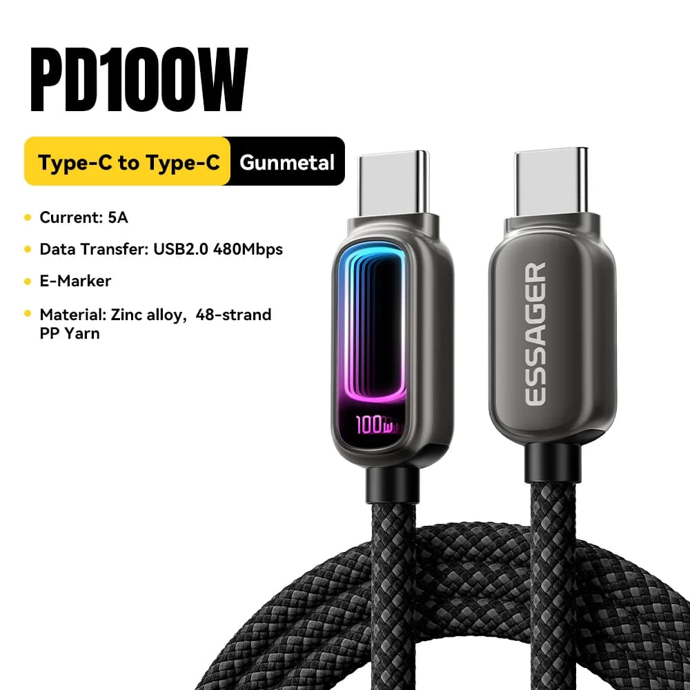 Kabel USB-C na USB-C, 240W, podpora PD 3.1 (100W)