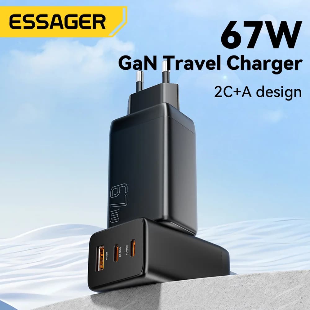 Rychlonabíječka GaN USB Type-C 67W s podporou PPS
