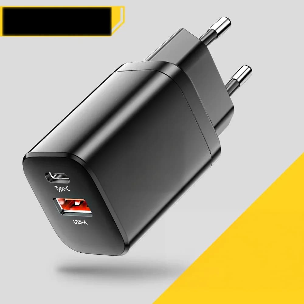 30W síťová nabíječka s dvěma porty USB-C a QC 3.0