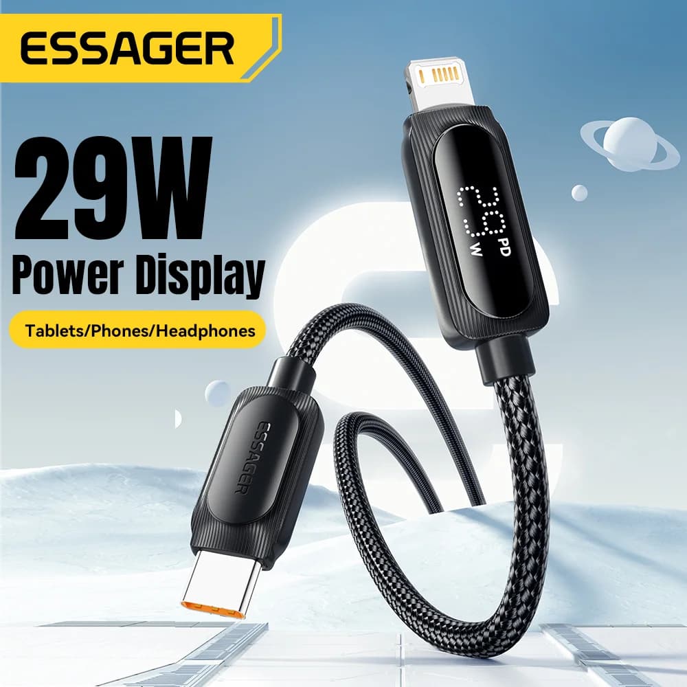 29W USB-C na Lightning kabel s digitálním displejem