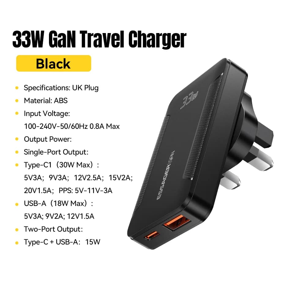 Ultra tenký cestovní nabíječka 65W GaN s PD 3.0