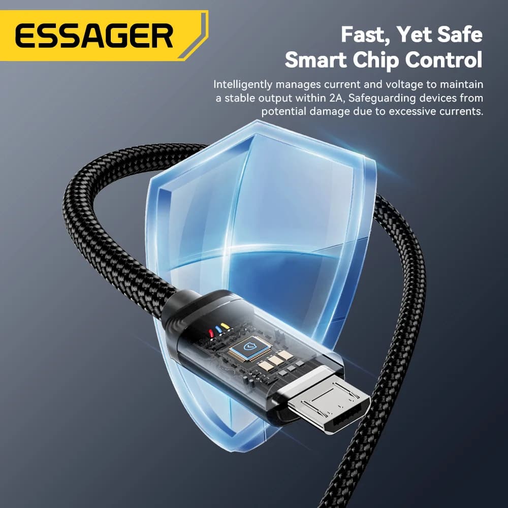 2v1 nabíjecí kabel USB Type-C a Micro USB s rychlonabíjením