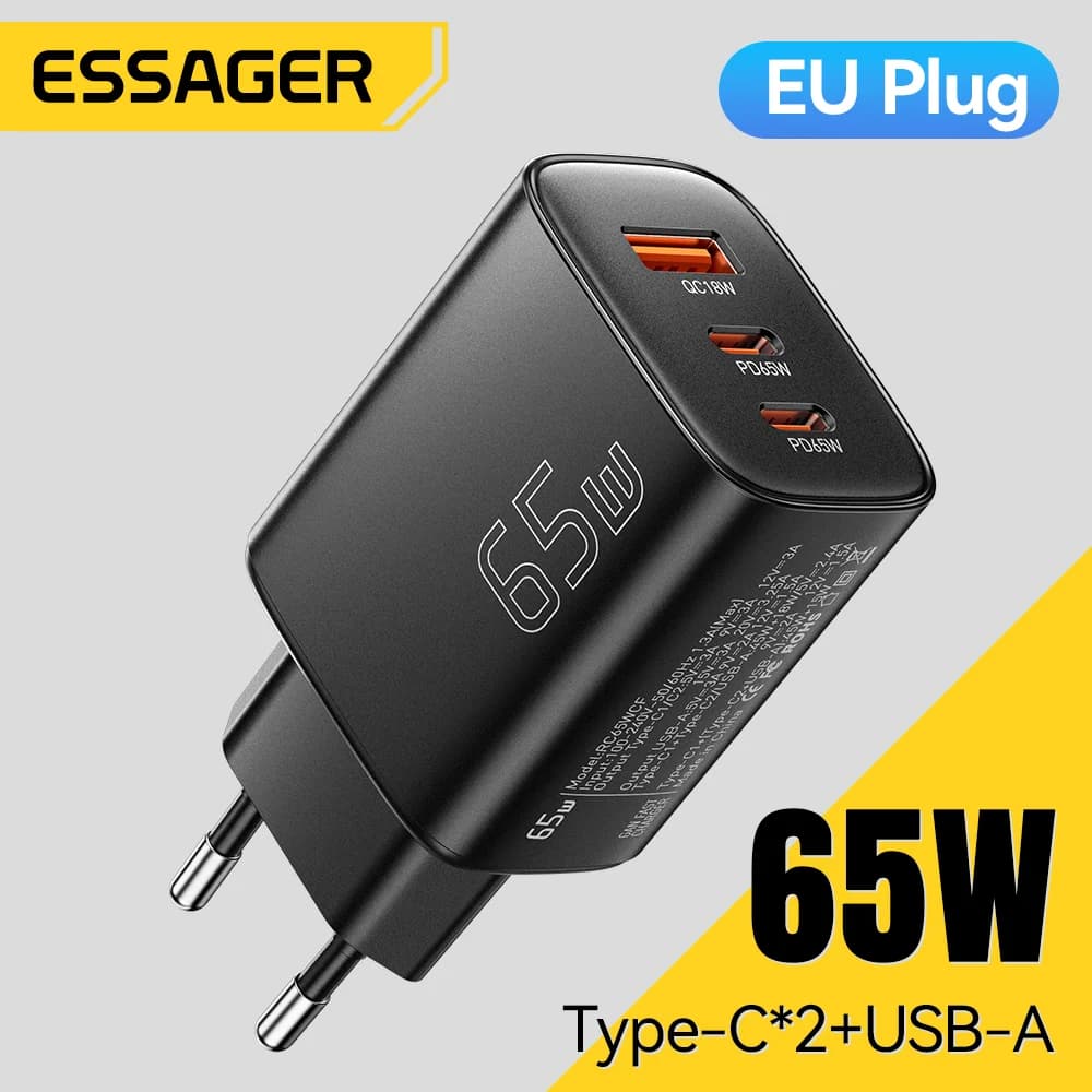 65W GaN USB-C nabíječka s Quick Charge 4.0