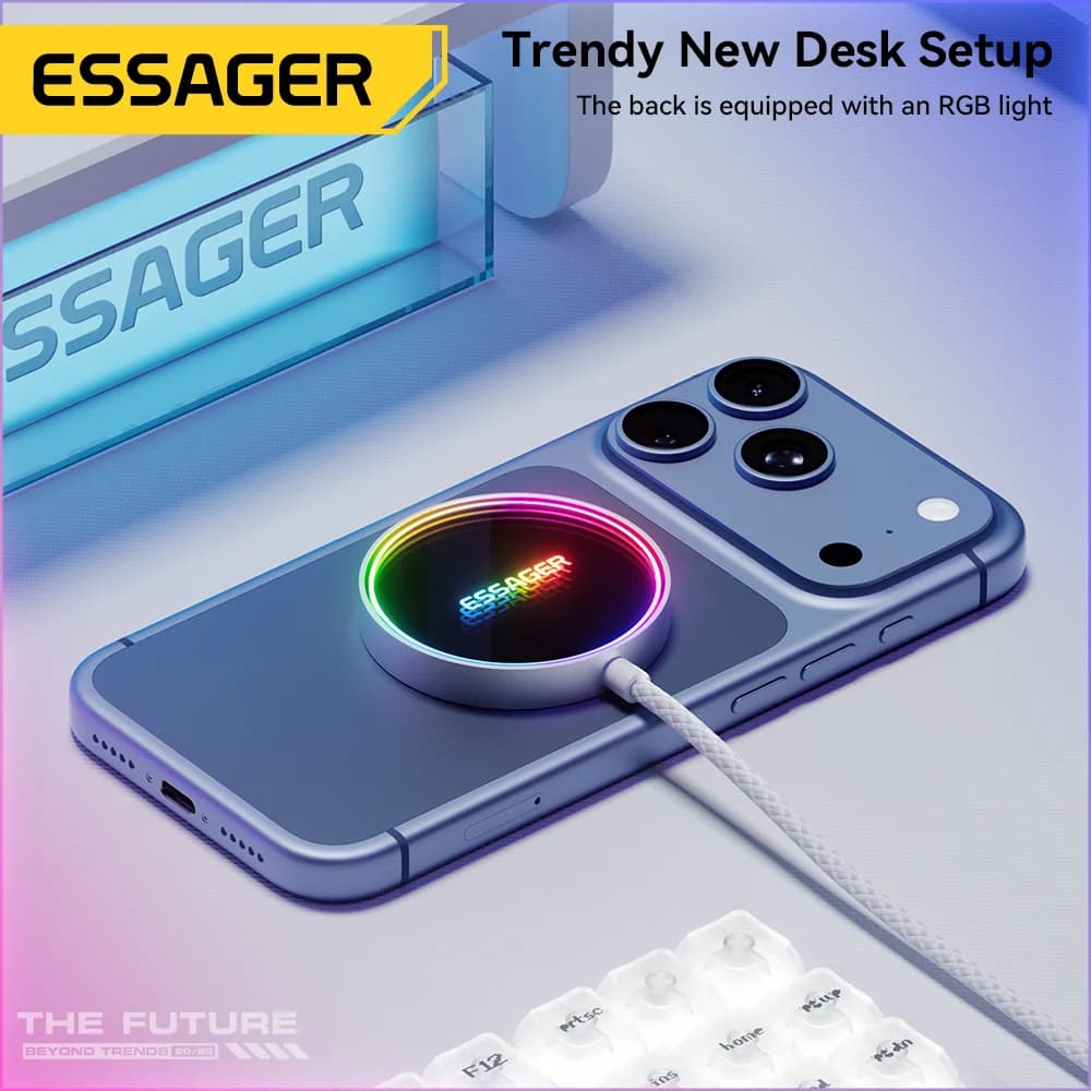15W magnetická RGB bezdrátová nabíječka pro iPhone