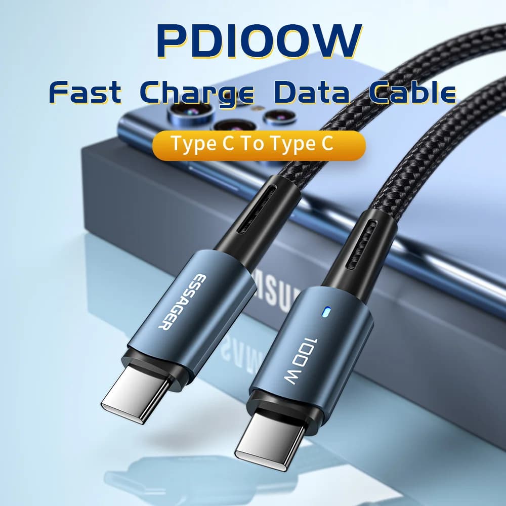 100W USB-C PD kabel pro rychlé nabíjení