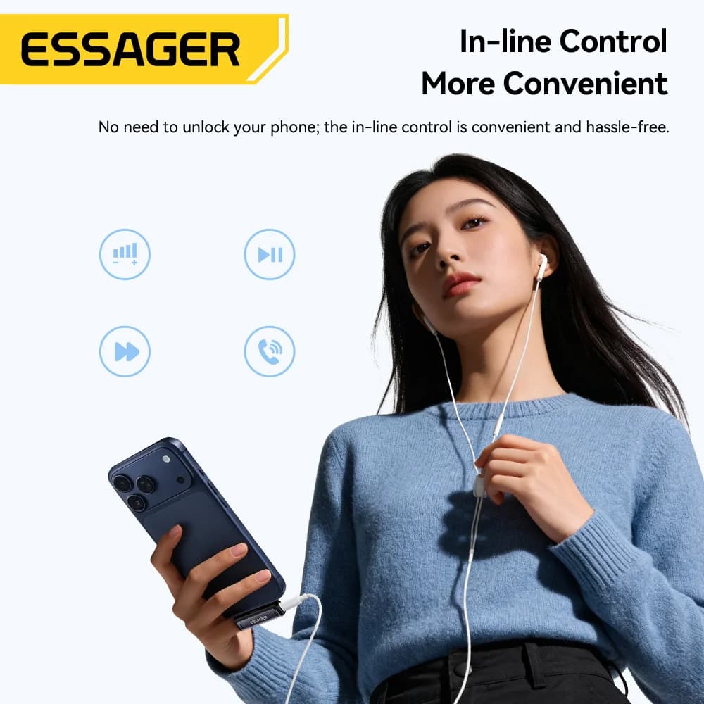 USB-C na 3.5mm audio a nabíjecí adaptér