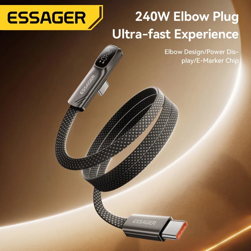 Elbow 240W USB-C kabel pro rychlé nabíjení