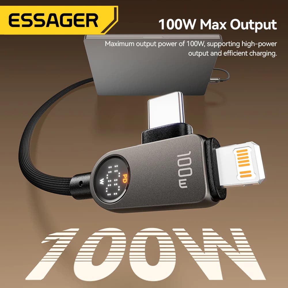 Kabel 2-v-1 USB-C na Lightning, 100W PD