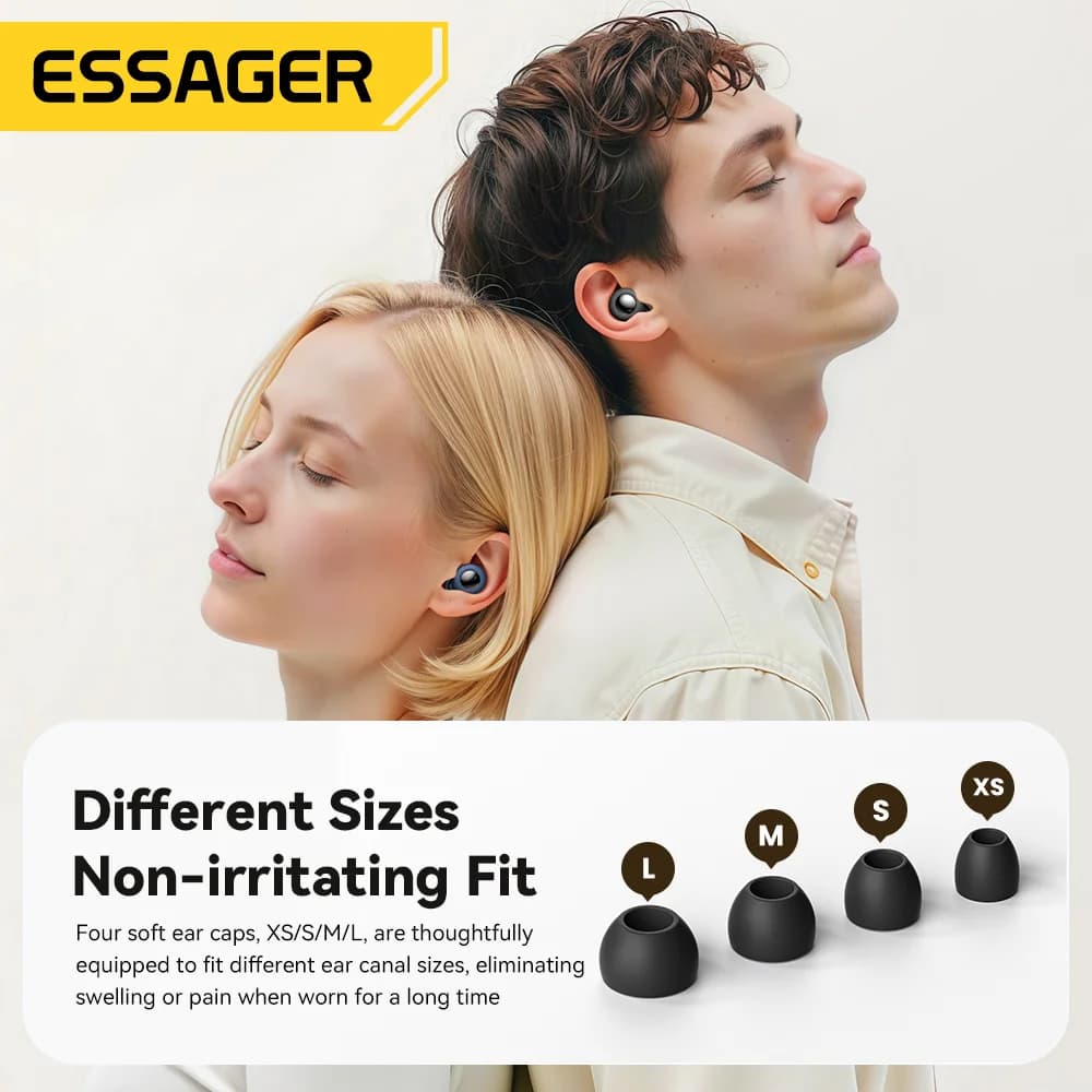 Měkké silikonové špunty do uší pro lepší spánek