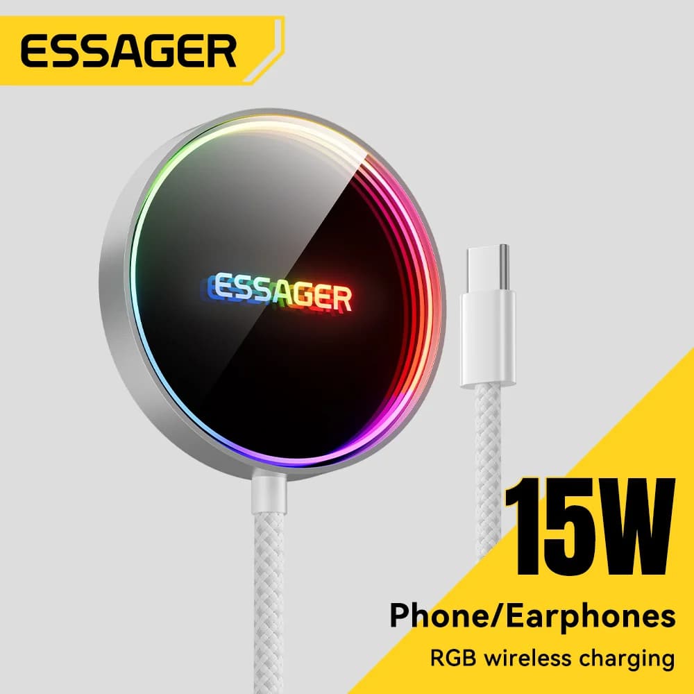 15W magnetická RGB bezdrátová nabíječka pro iPhone