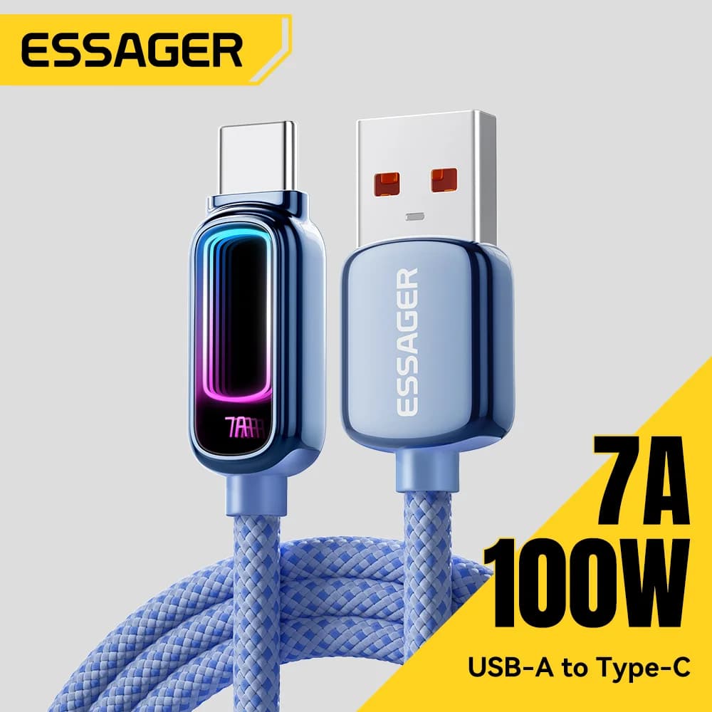 7A 100W PD rychlonabíjecí USB-C kabel