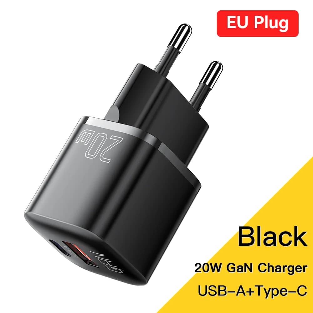 20W GaN USB-C PD síťový adaptér pro rychlé nabíjení