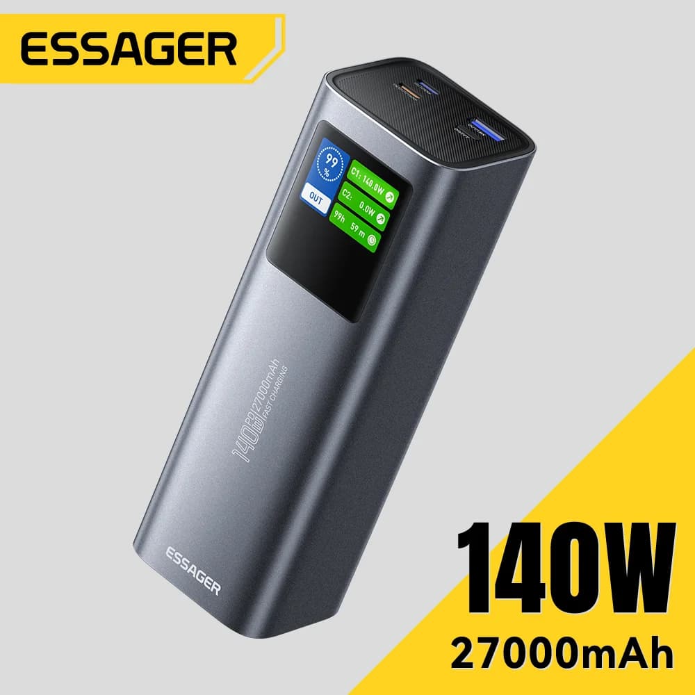 Powerbanka 27000mAh, 140W PD 3.1 rychlonabíjení