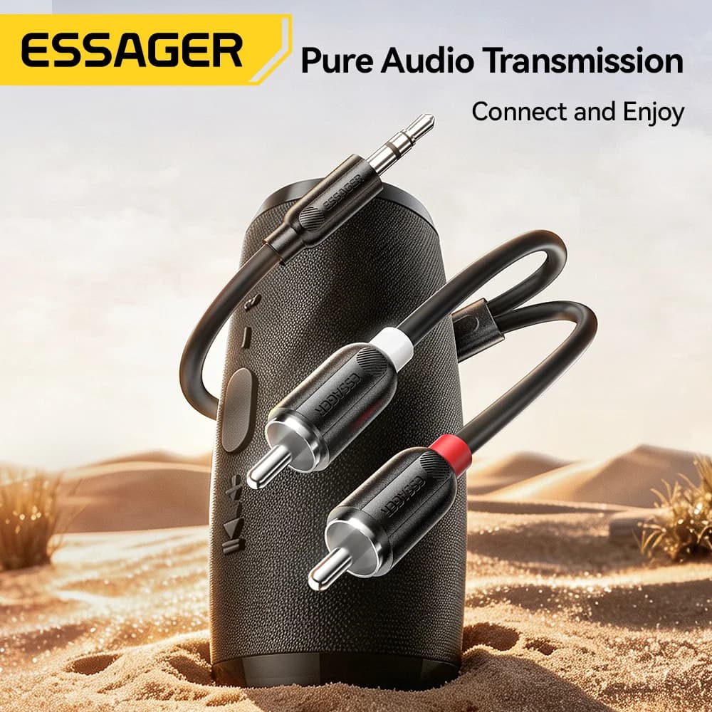 Audio rozbočovací kabel 3,5 mm na dvojité RCA