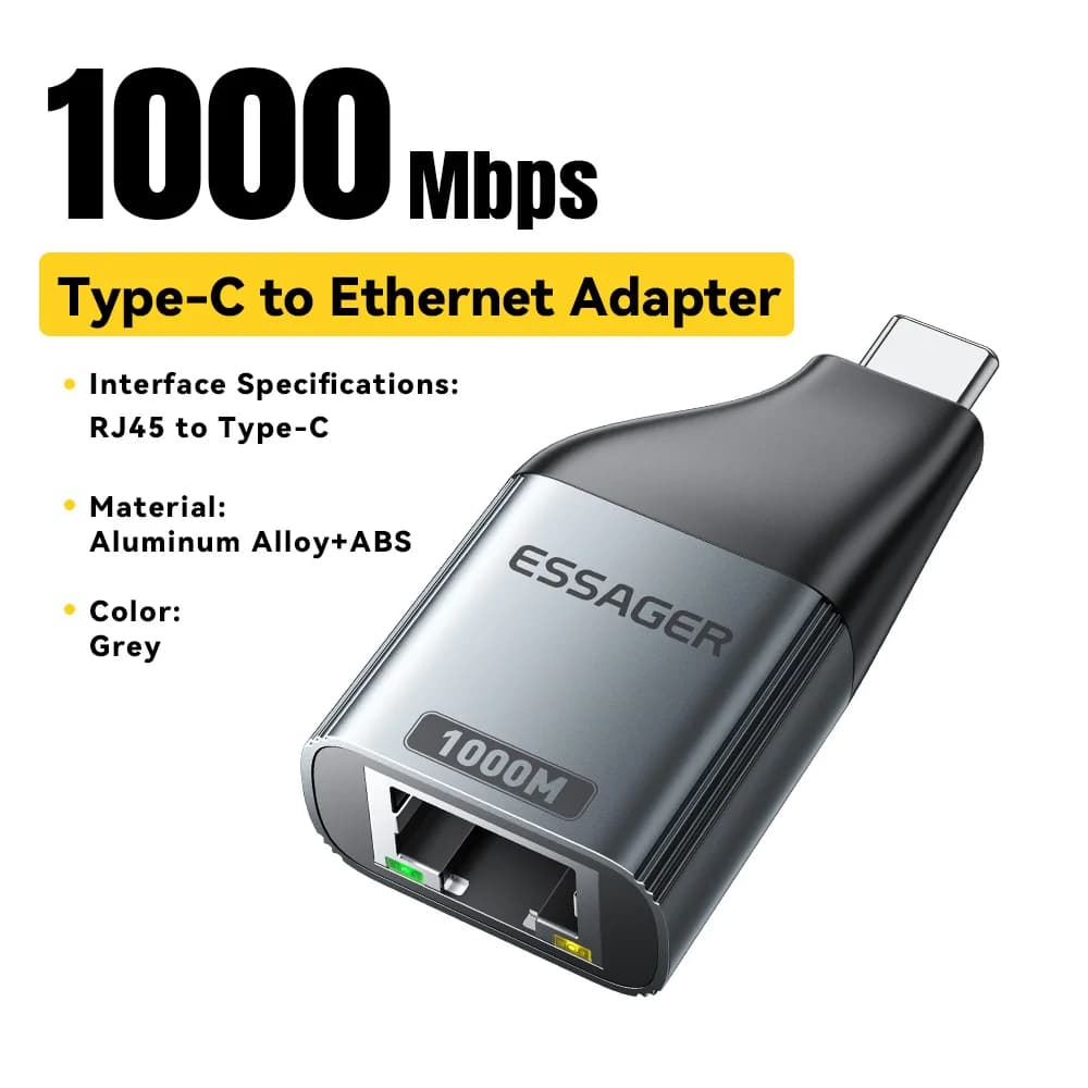 USB-C na Gigabit Ethernet RJ45 adaptér