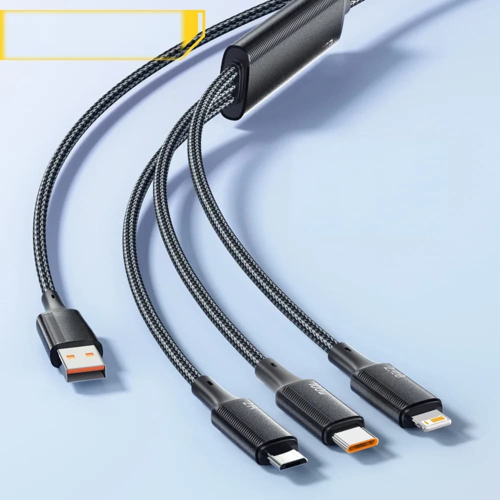 3v1 nabíjecí kabel USB-C na Lightning 100W