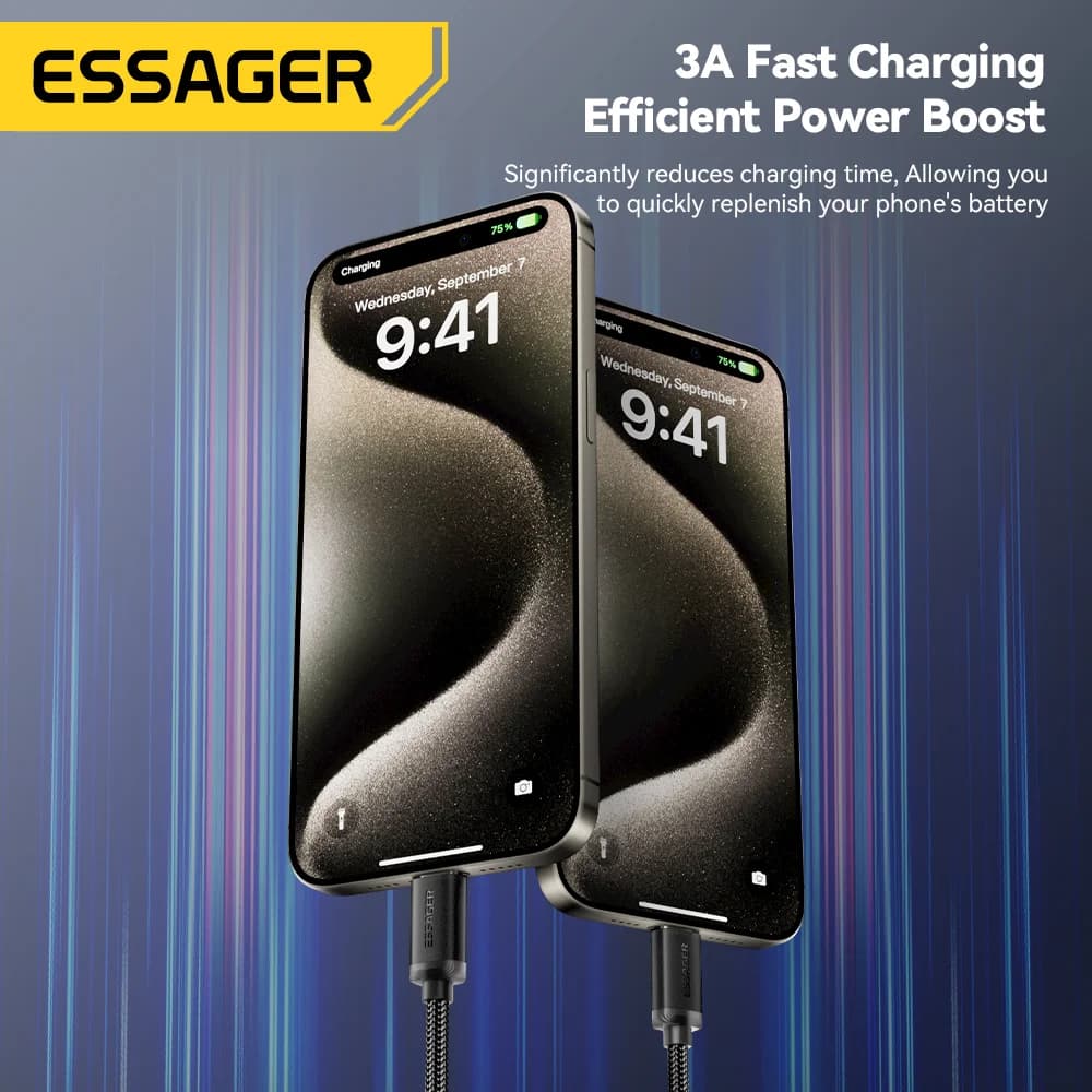Datový kabel USB-A na USB-C pro rychlé nabíjení 3A