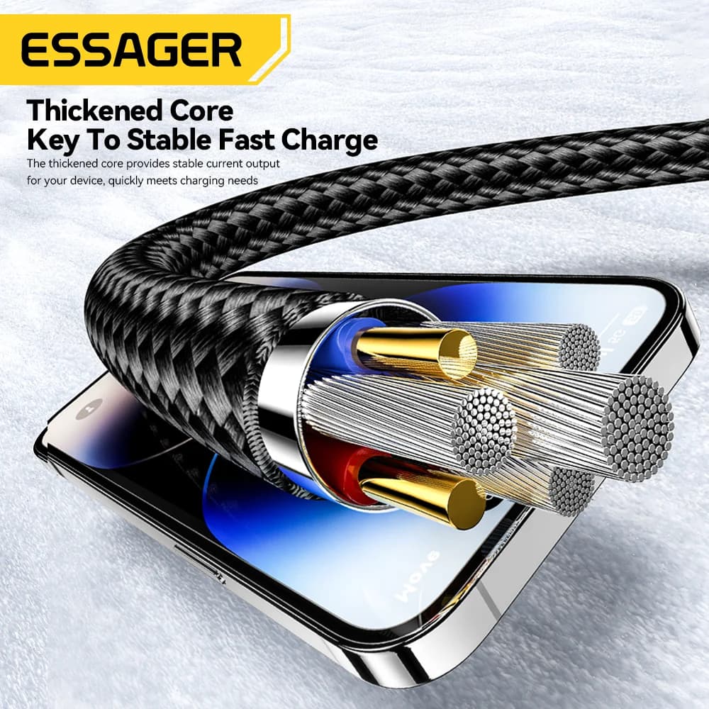 4v1 USB-C kabel, 65W PD rychlonabíjení