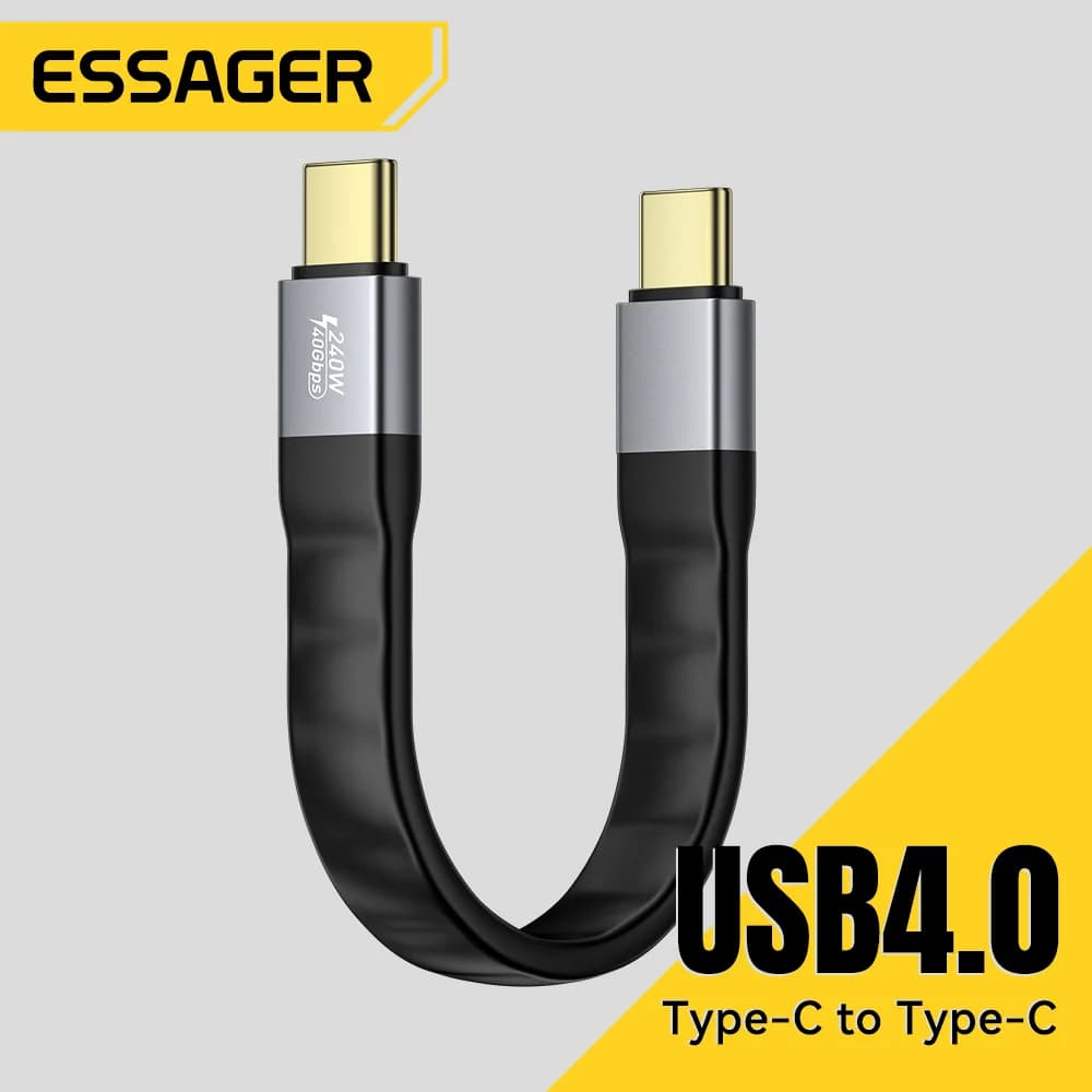 Kabel USB 4.0 Type-C s přenosem dat 40 Gbps a videem 8K