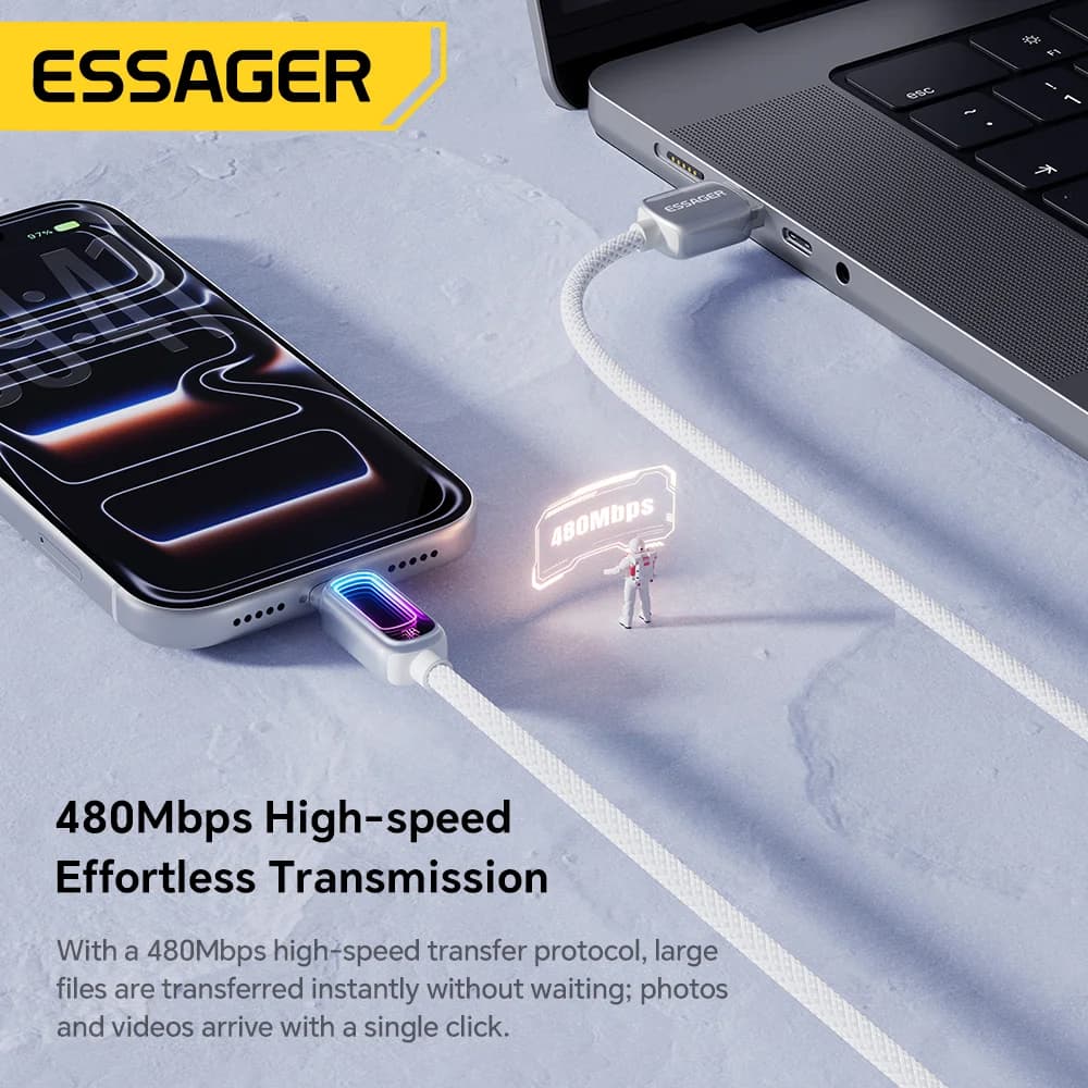 7A 100W PD rychlonabíjecí USB-C kabel