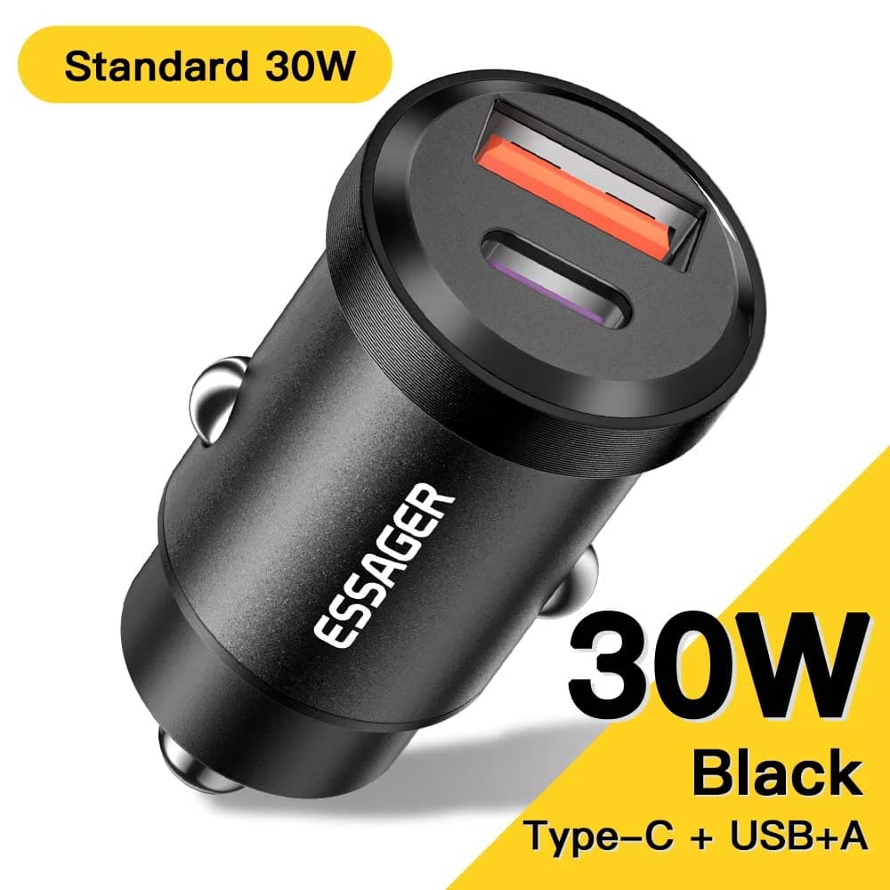 Automobilová nabíječka USB-C 30W, Quick Charge 4.0