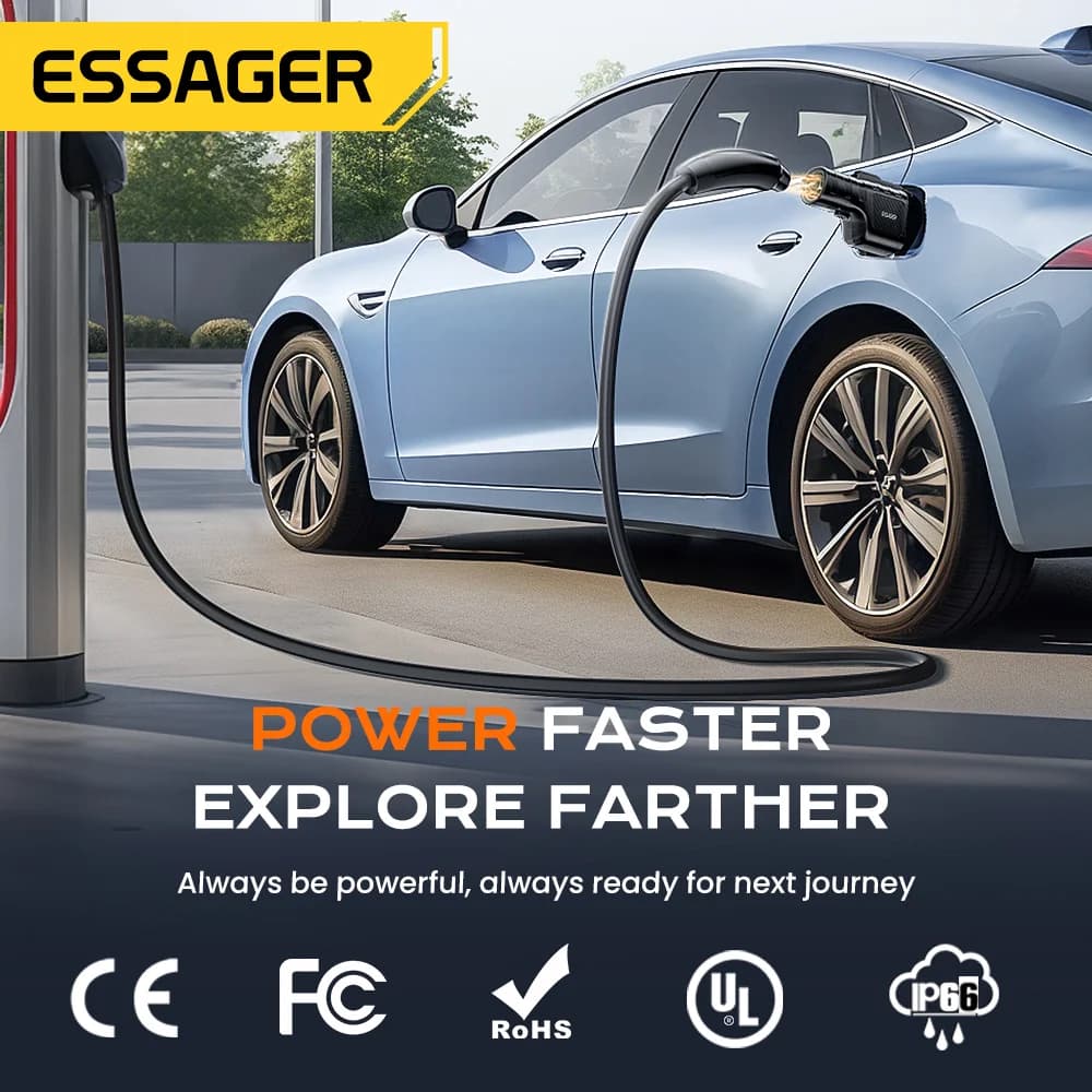NACS na CCS1 nabíjecí adaptér pro Tesla