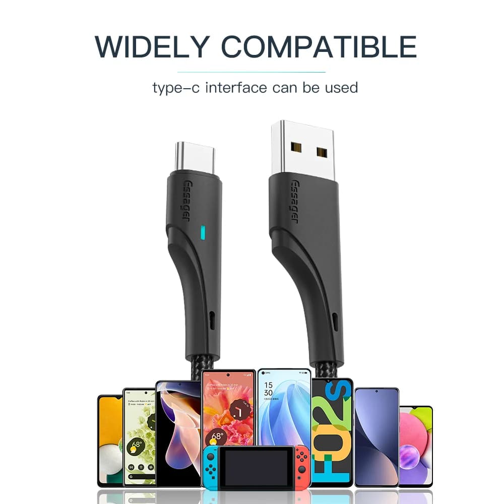 3A USB-C rychlonabíjecí datový kabel