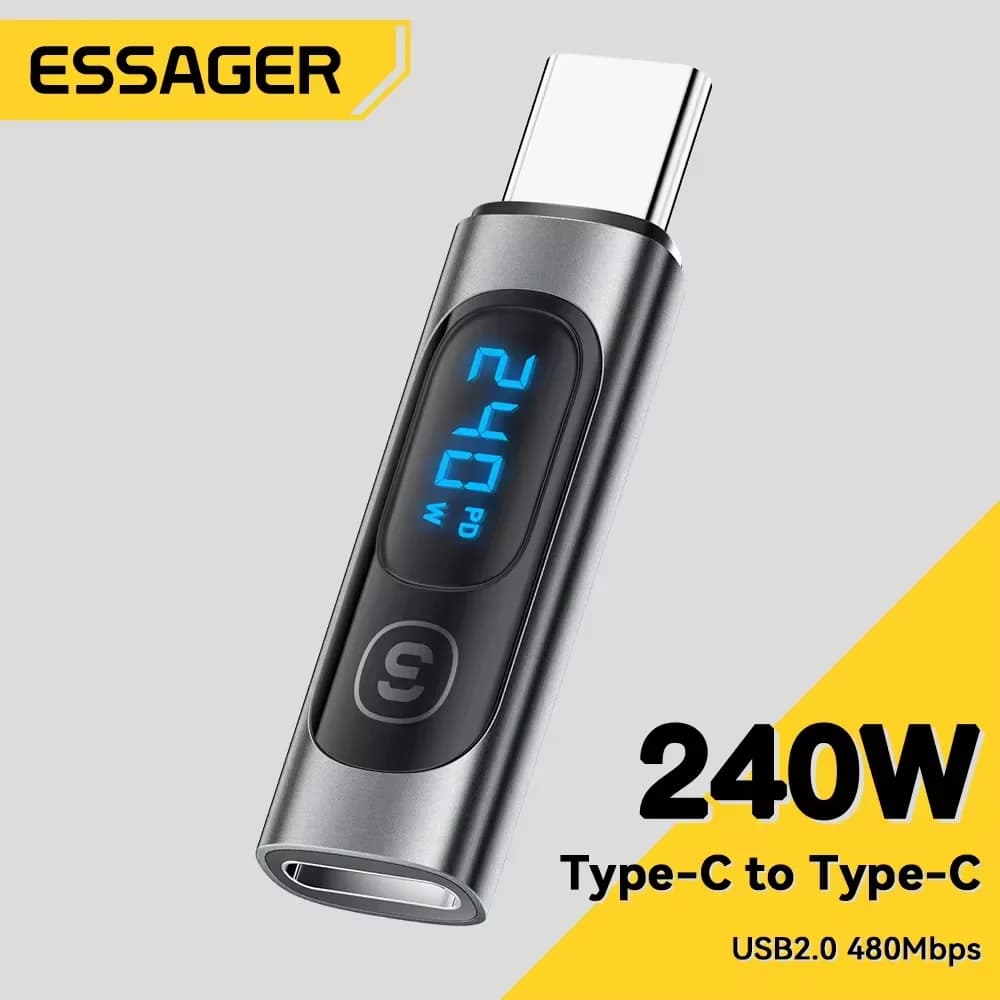 USB-C na USB-C OTG adaptér s digitálním displejem