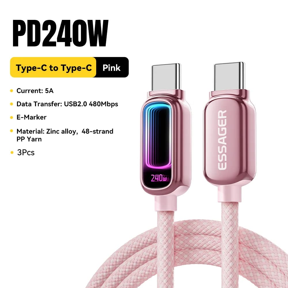 240W E-Marker USB-C na USB-C PD 3.1 kabel