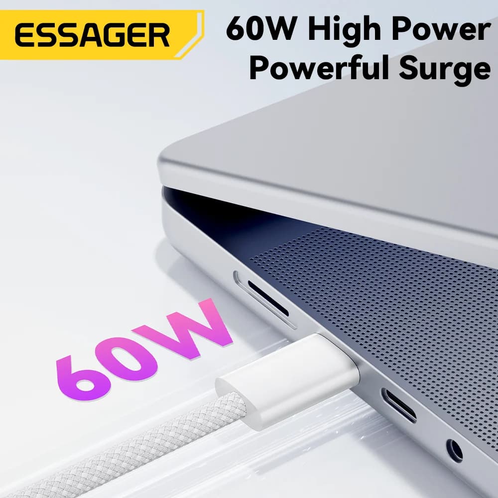 60W USB-C na USB-C datový kabel pro rychlonabíjení