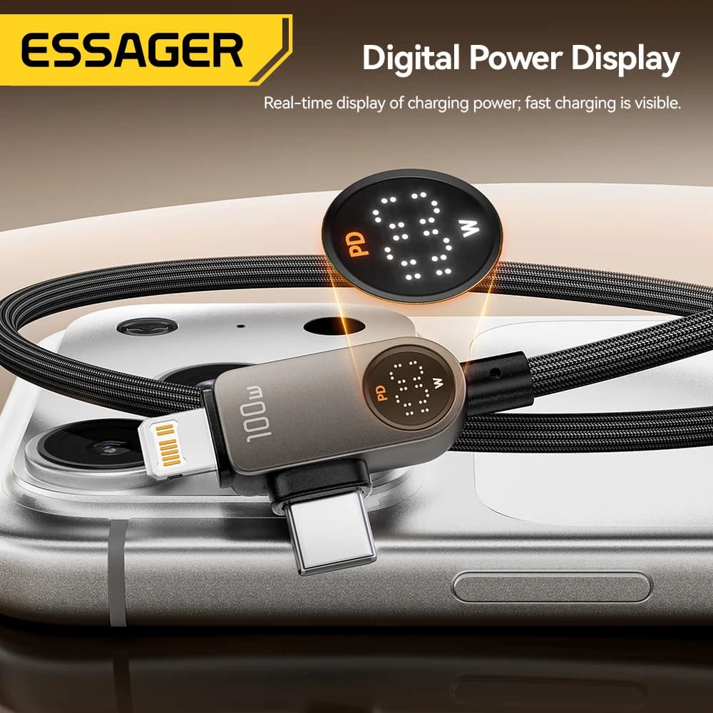 Kabel 2-v-1 USB-C na Lightning, 100W PD