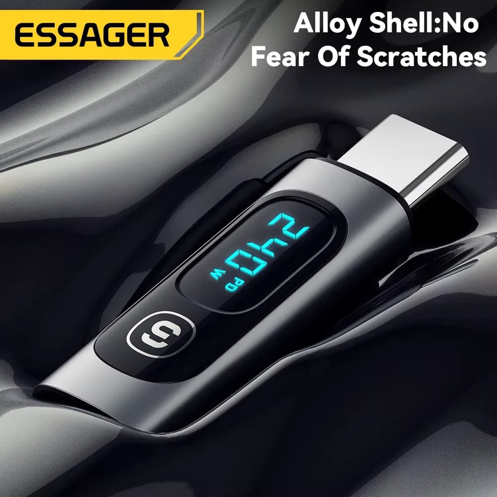 USB-C na USB-C OTG adaptér s digitálním displejem