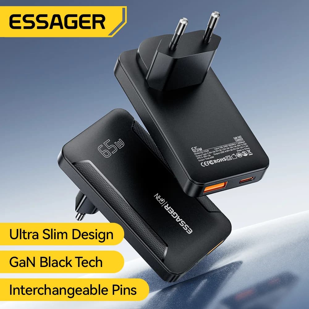 Ultra tenký cestovní nabíječka 65W GaN s PD 3.0