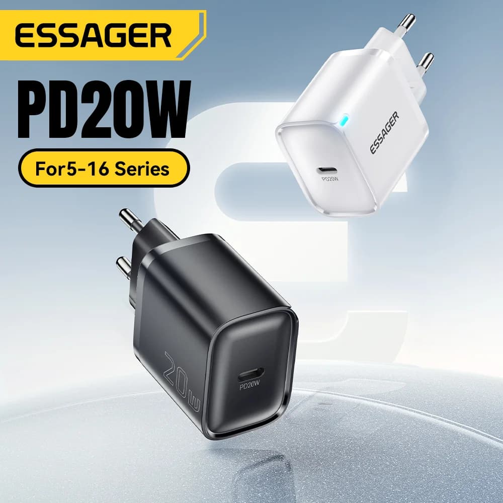Mini síťový adaptér 20W USB-C PD pro rychlé nabíjení