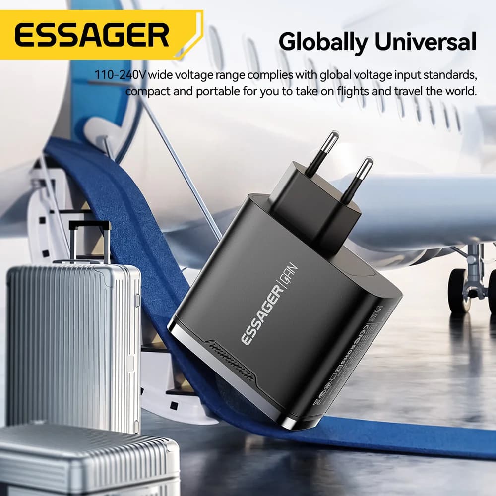 100W GaN USB-C nabíječka s digitálním displejem