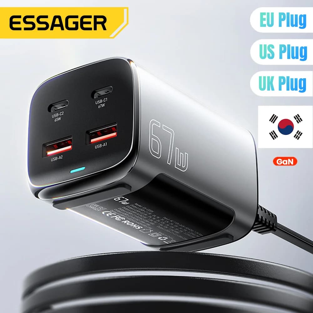 67W GaN USB-C stolní rychlonabíječka