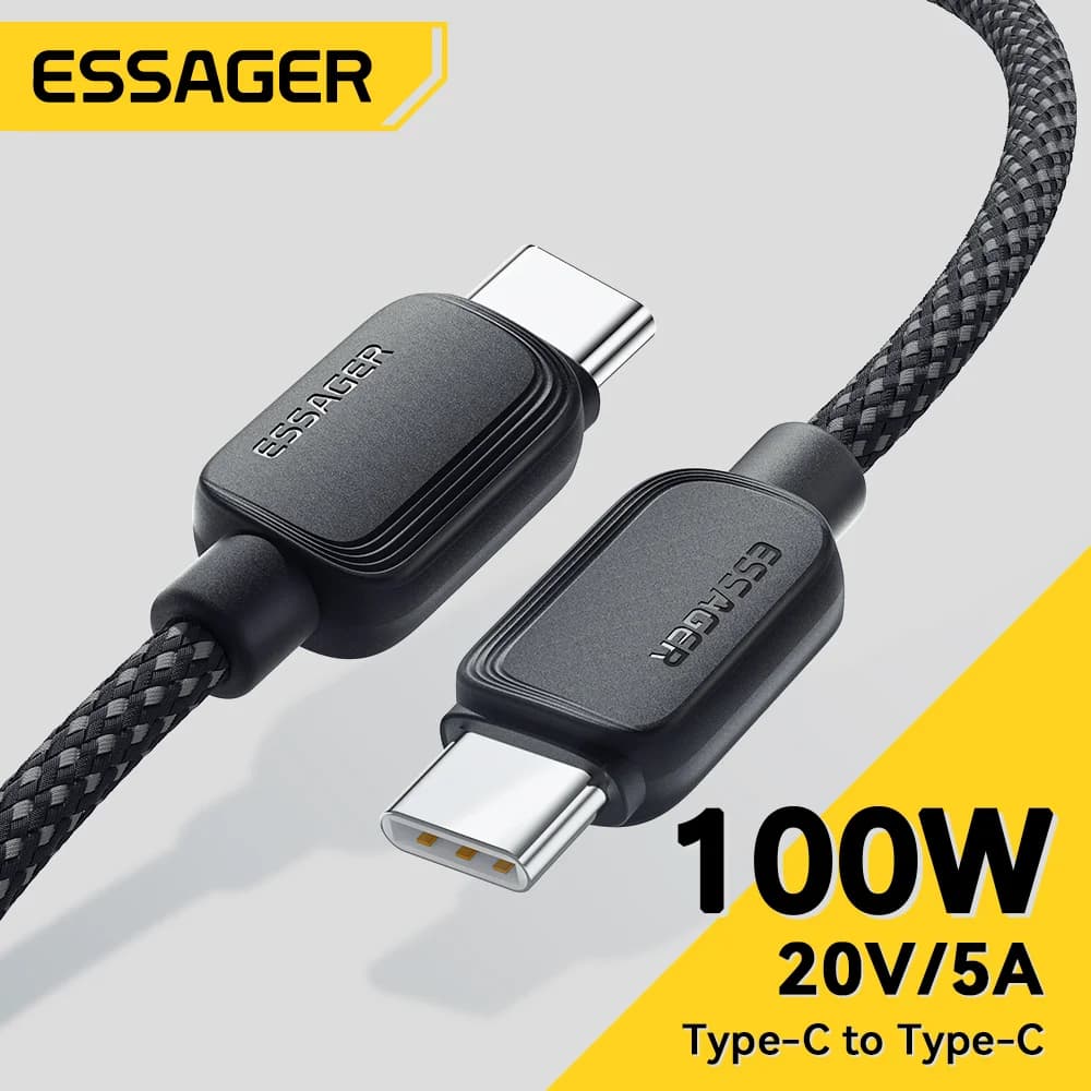 100W USB-C na USB-C kabel, 5A PD rychlé nabíjení