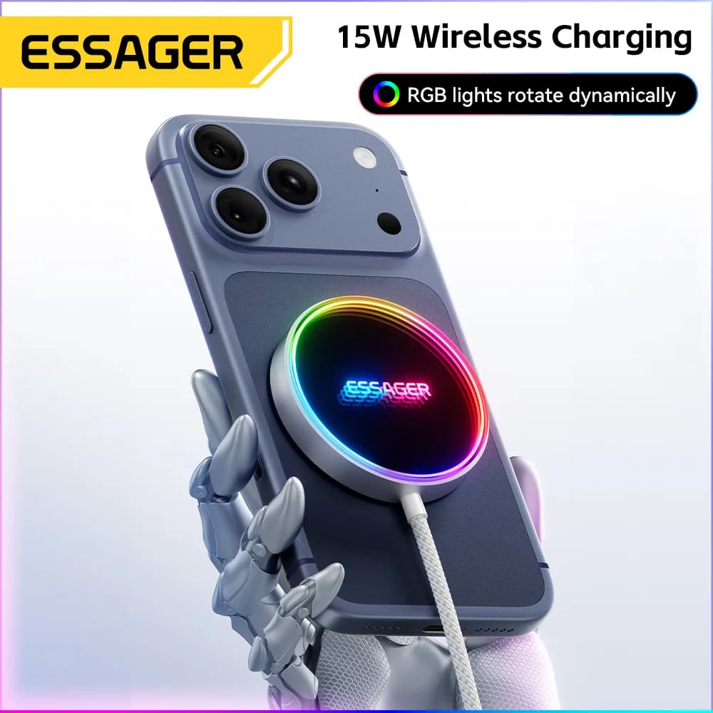 15W magnetická RGB bezdrátová nabíječka pro iPhone