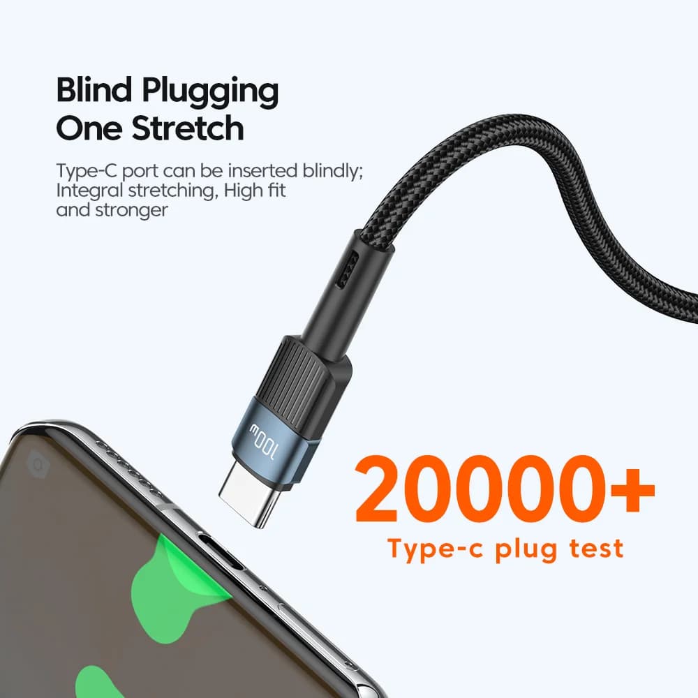 100W USB-C na USB-C rychlonabíjecí kabel 3m