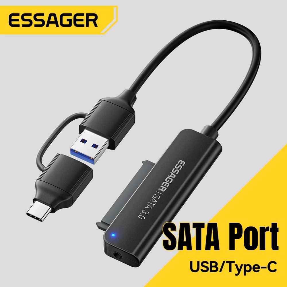 2v1 adaptér SATA na USB 3.0/Type-C, 2,5"