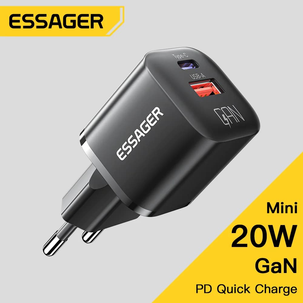 20W GaN USB-C PD rychlonabíječka